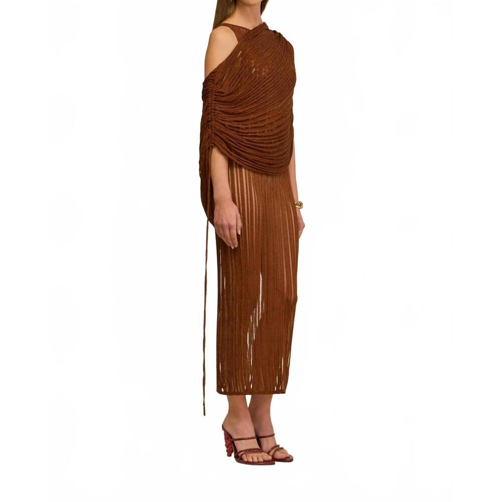 NEW CULT GAIA kaya knit dress in saddle - Picture 6 of 7